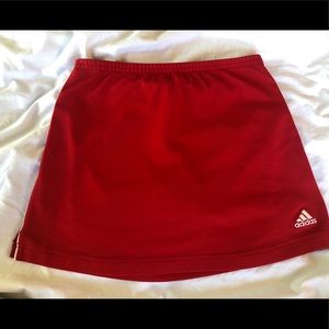 Adidas Red tennis skort